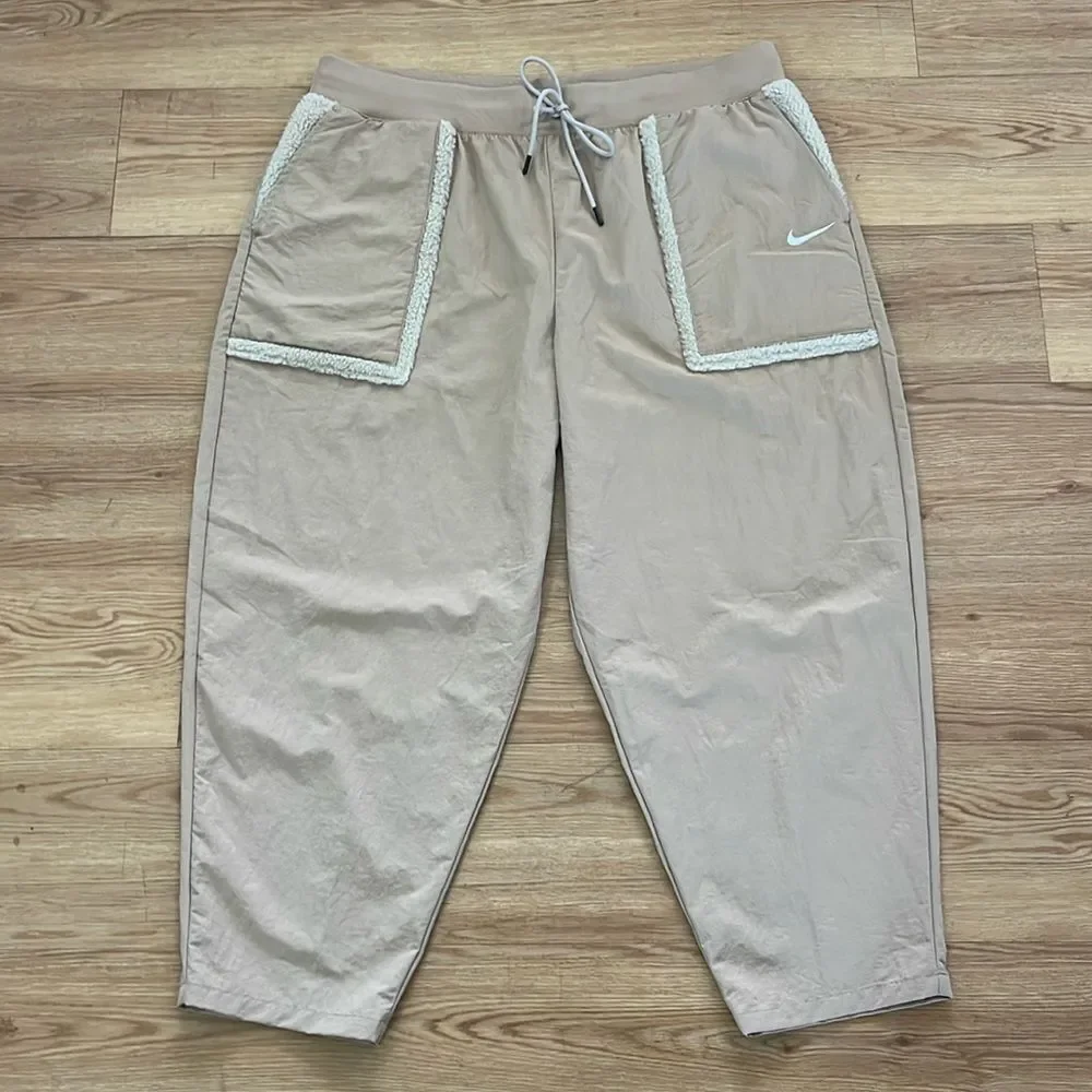 NWT Nike Sherpa Nylon Jogger Pants XXL